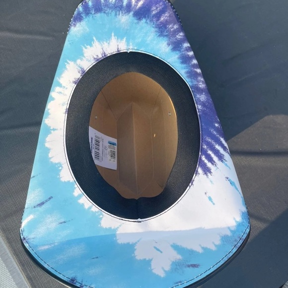 Bud Light Seltzer Blue Tie Dye Cowboy Hat - Picture 4 of 6